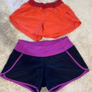 Lululemon shorts- 2 pairs size 4